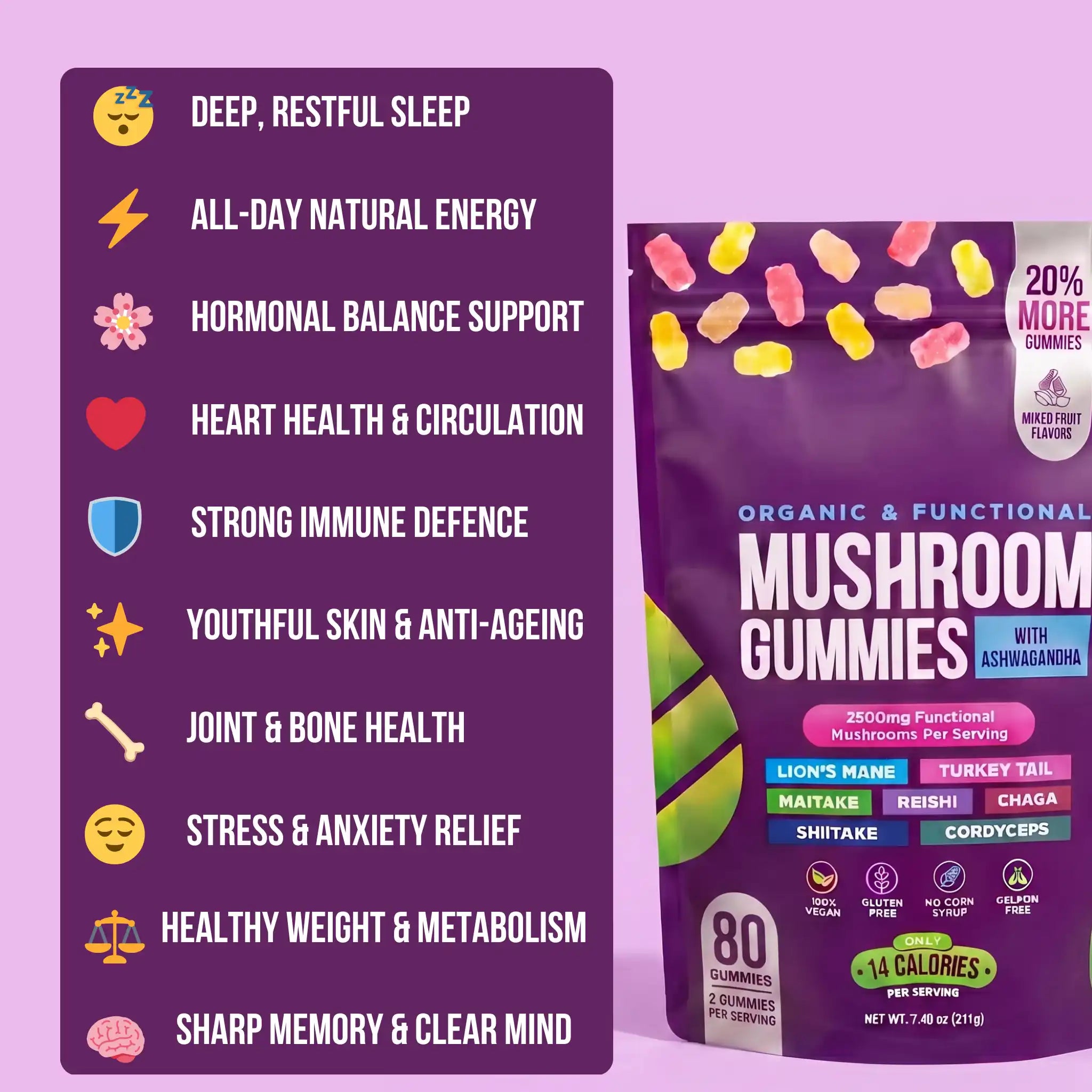 Mushroom Menopause Gummies